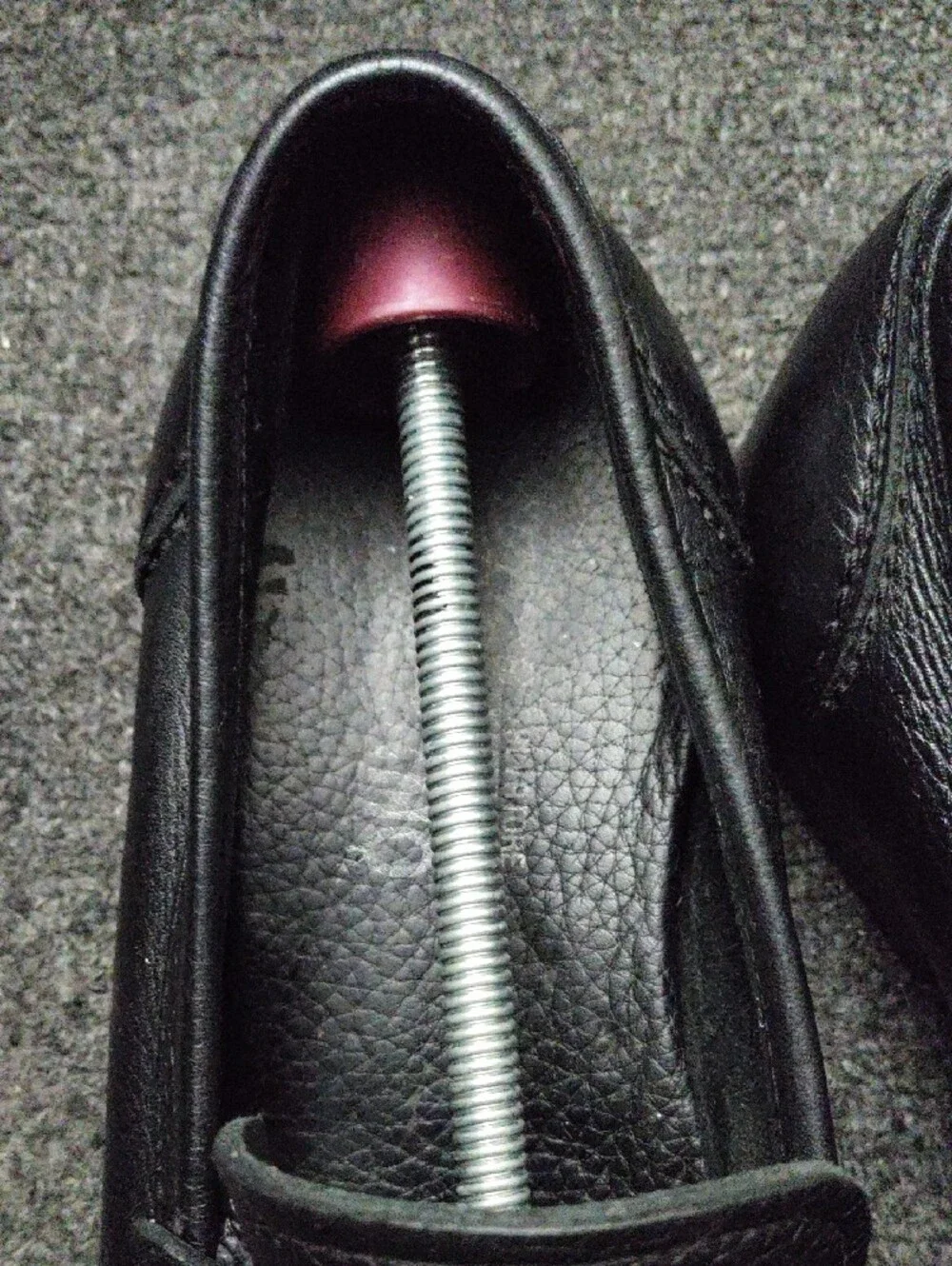 Salvatore Ferragamo Black Pebbled Leather Bit Loafers
